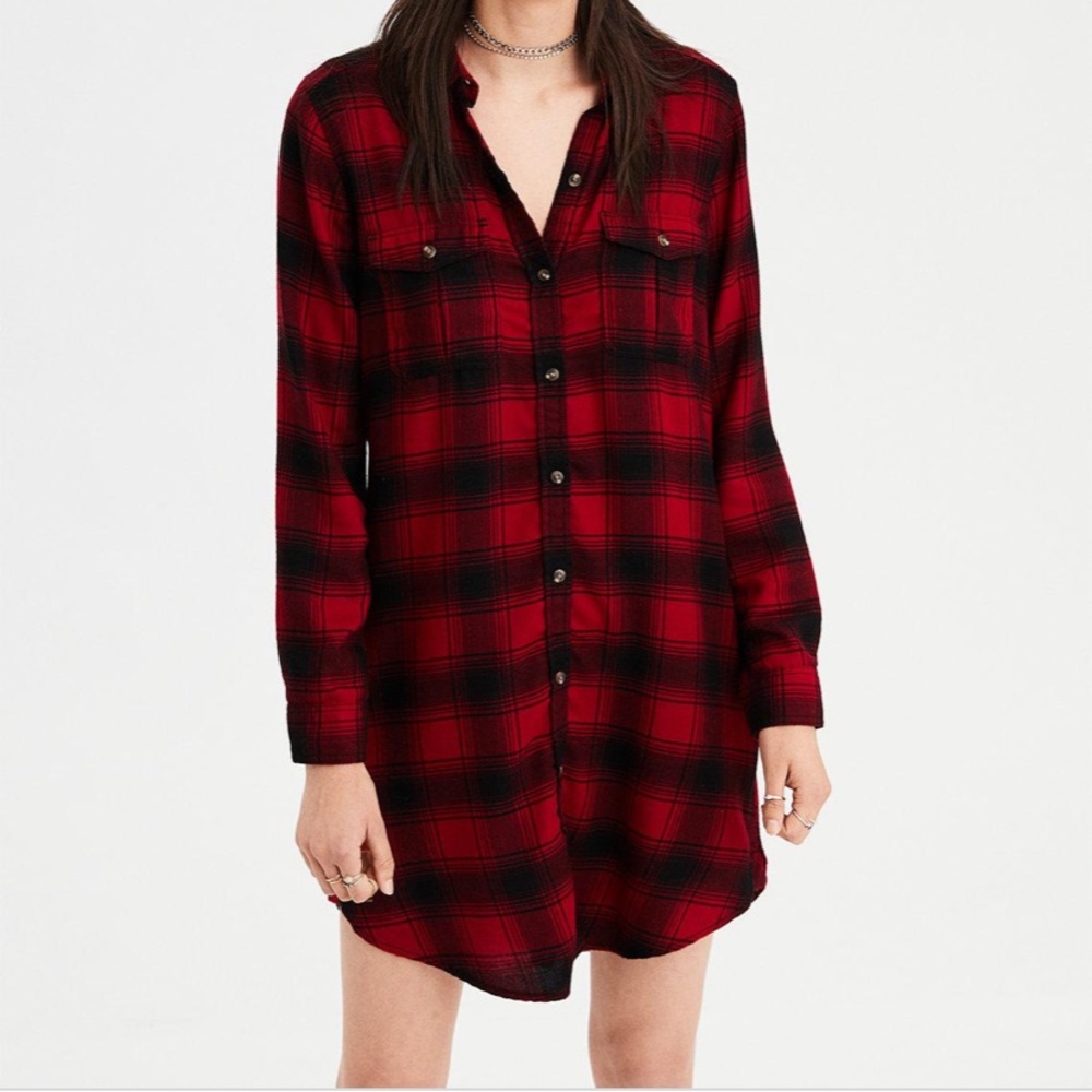 NWT! American Eagle Buffalo Plaid Dress